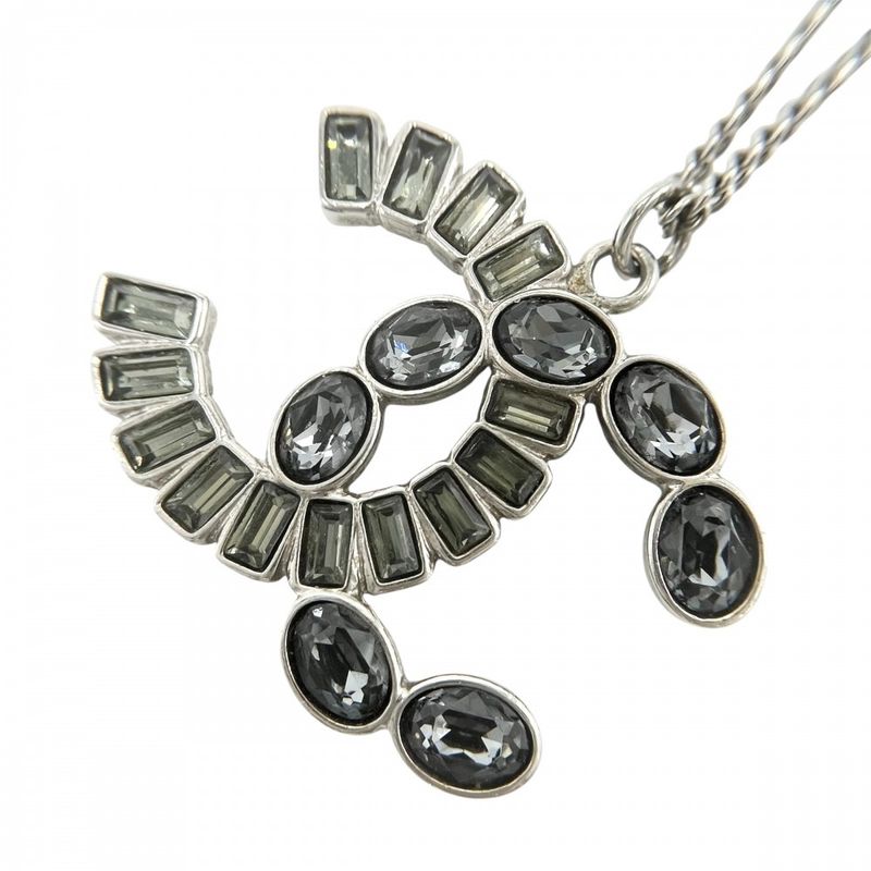 Chanel Necklace Women's Coco Mark Long Necklace Accessories Chanel Rhinestone