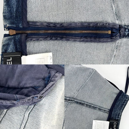 Chanel Skirt Women's Denim Skirt Coco Mark Tiered Apparel Clothing Chanel 40