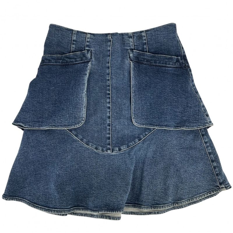 Chanel Skirt Women's Denim Skirt Coco Mark Tiered Apparel Clothing Chanel 40