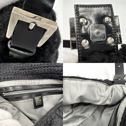 Fendi Handbag Women's Mamma Bucket Semi Shoulder Bag Shoulder Fendi Knit