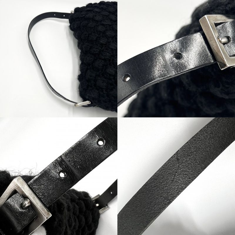 Fendi Handbag Women's Mamma Bucket Semi Shoulder Bag Shoulder Fendi Knit