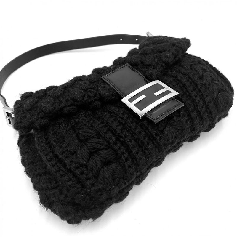 Fendi Handbag Women's Mamma Bucket Semi Shoulder Bag Shoulder Fendi Knit