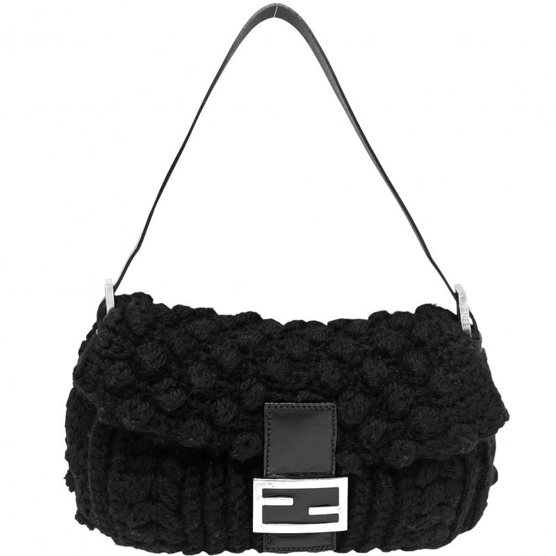 Fendi Handbag Women's Mamma Bucket Semi Shoulder Bag Shoulder Fendi Knit