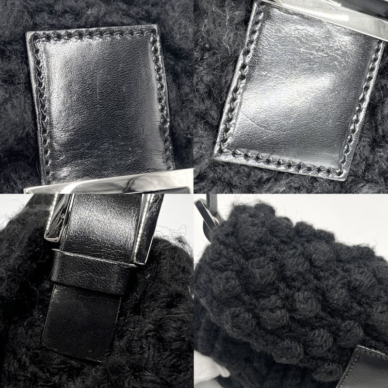 Fendi Handbag Women's Mamma Bucket Semi Shoulder Bag Shoulder Fendi Knit