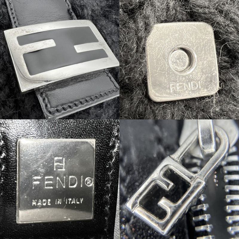 Fendi Handbag Women's Mamma Bucket Semi Shoulder Bag Shoulder Fendi Knit