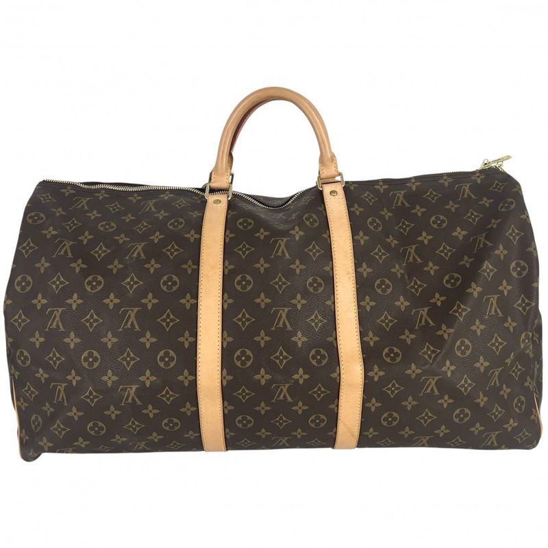 Louis Vuitton Boston Bag Unisex Keepall 60 Travel Bag Handbag Keepall Men Women