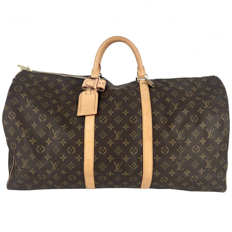 Louis Vuitton Boston Bag Unisex Keepall 60 Travel Bag Handbag Keepall Men Women