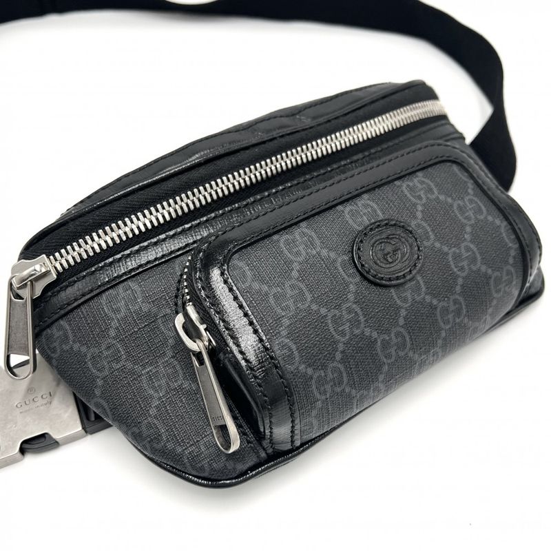 Gucci Body Bag Men's Interlocking G Belt Bag Waist Pouch Crossbody Gucci 682933