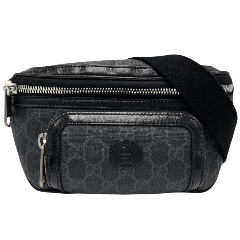Gucci Body Bag Men's Interlocking G Belt Bag Waist Pouch Crossbody Gucci 682933