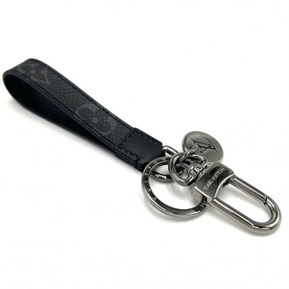 Louis Vuitton Key Holder Men's Monogram Eclipse Porte Cles Dragonne Key Ring