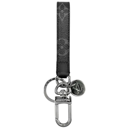 Louis Vuitton Key Holder Men's Monogram Eclipse Porte Cles Dragonne Key Ring
