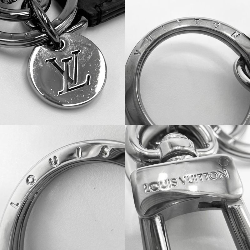 Louis Vuitton Key Holder Men's Monogram Eclipse Porte Cles Dragonne Key Ring