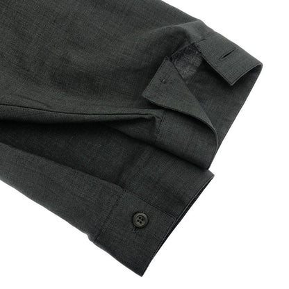 Prada 21ss Wool Zip-Up Shirt Sc540 1rii Gray M