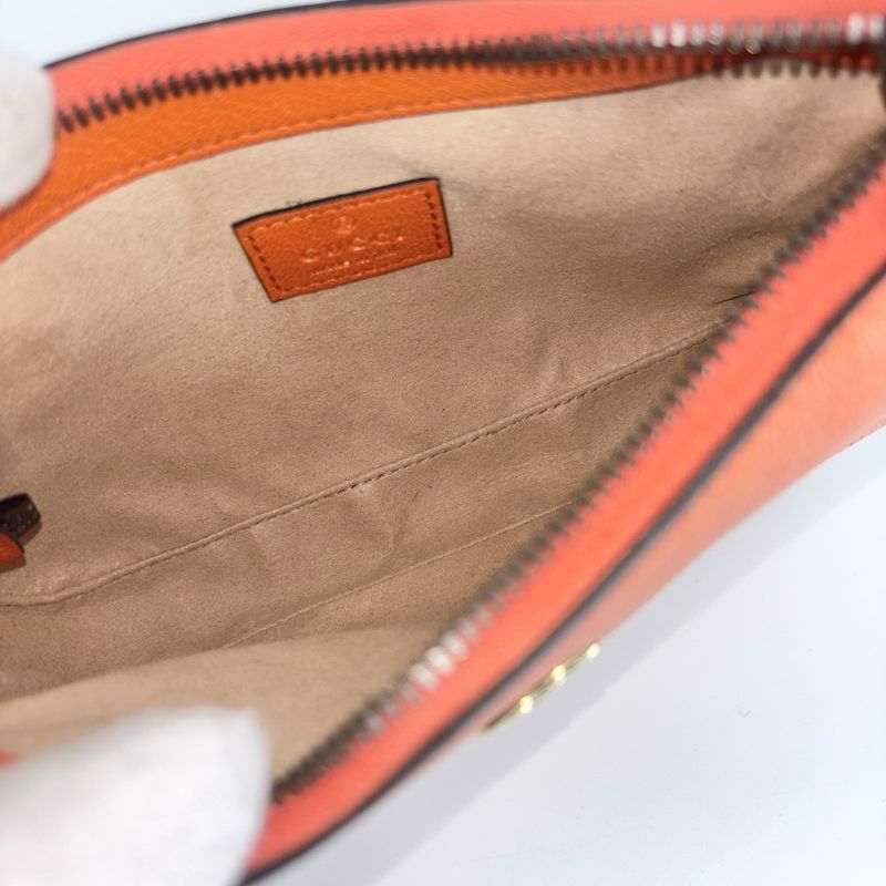 Gucci Handbag Women's GG Marmont Aphrodite Mini Bag Gucci 739076 Leather Orange