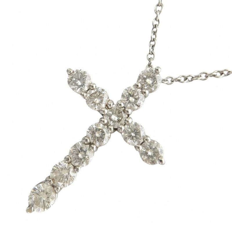 Tiffany & Co Necklace Ladies Cross Pendant Medium Accessory Jewelry Tiffany &