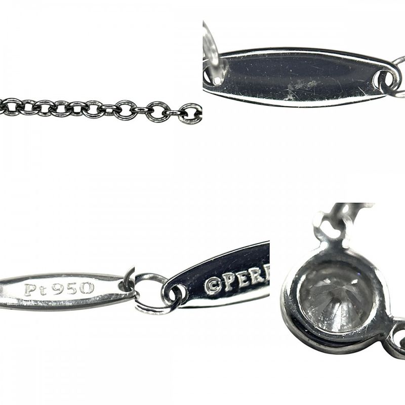 Tiffany & Co Necklace Ladies By-the-yard Single Diamond Pendant Jewelry