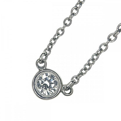 Tiffany & Co Necklace Ladies By-the-yard Single Diamond Pendant Jewelry