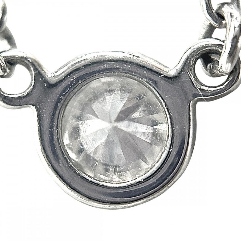 Tiffany & Co Necklace Ladies By-the-yard Single Diamond Pendant Jewelry