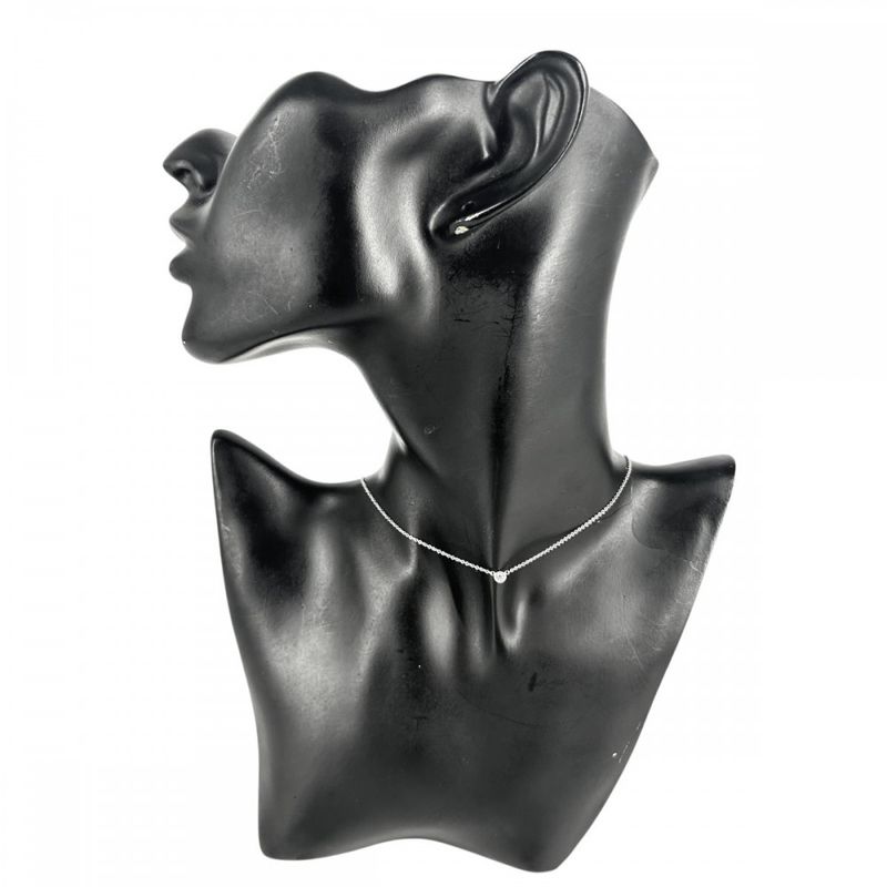 Tiffany & Co Necklace Ladies By-the-yard Single Diamond Pendant Jewelry