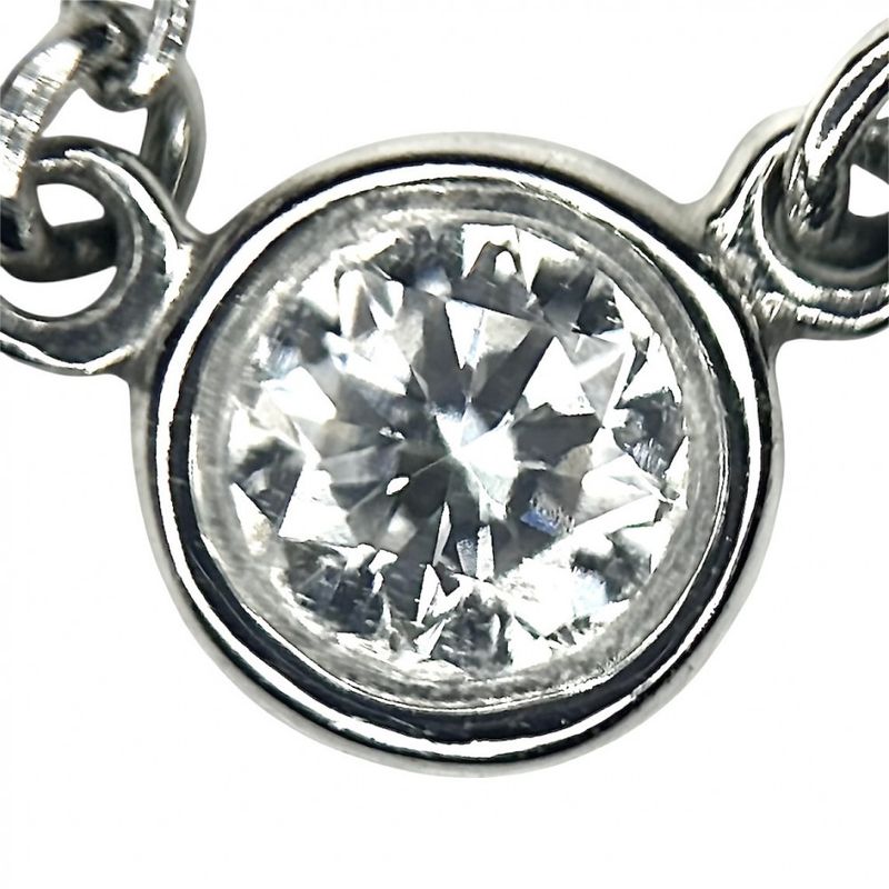 Tiffany & Co Necklace Ladies By-the-yard Single Diamond Pendant Jewelry