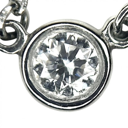 Tiffany & Co Necklace Ladies By-the-yard Single Diamond Pendant Jewelry