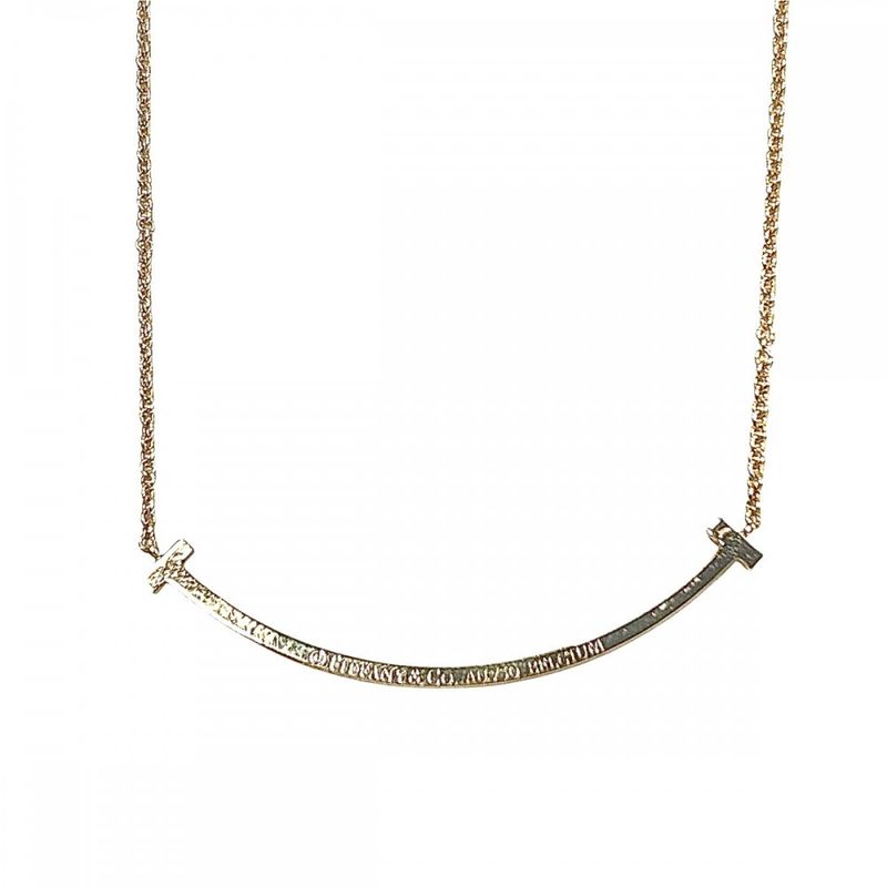 Tiffany & Co Necklace Ladies Tiffany & Cot Smile Pendant Small Jewelry Accessori