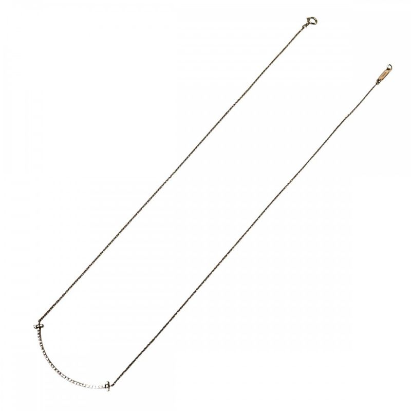 Tiffany & Co Necklace Ladies Tiffany & Cot Smile Pendant Small Jewelry Accessori
