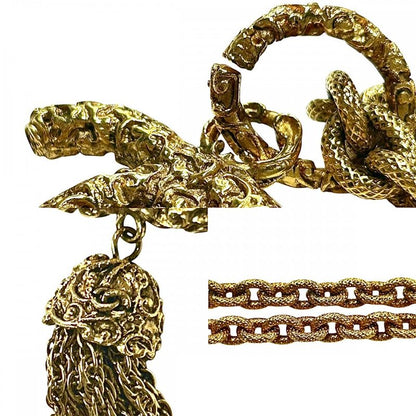 Chanel Necklace Ladies Coco Mark Long Necklace Magma Accessories Lava Vintage