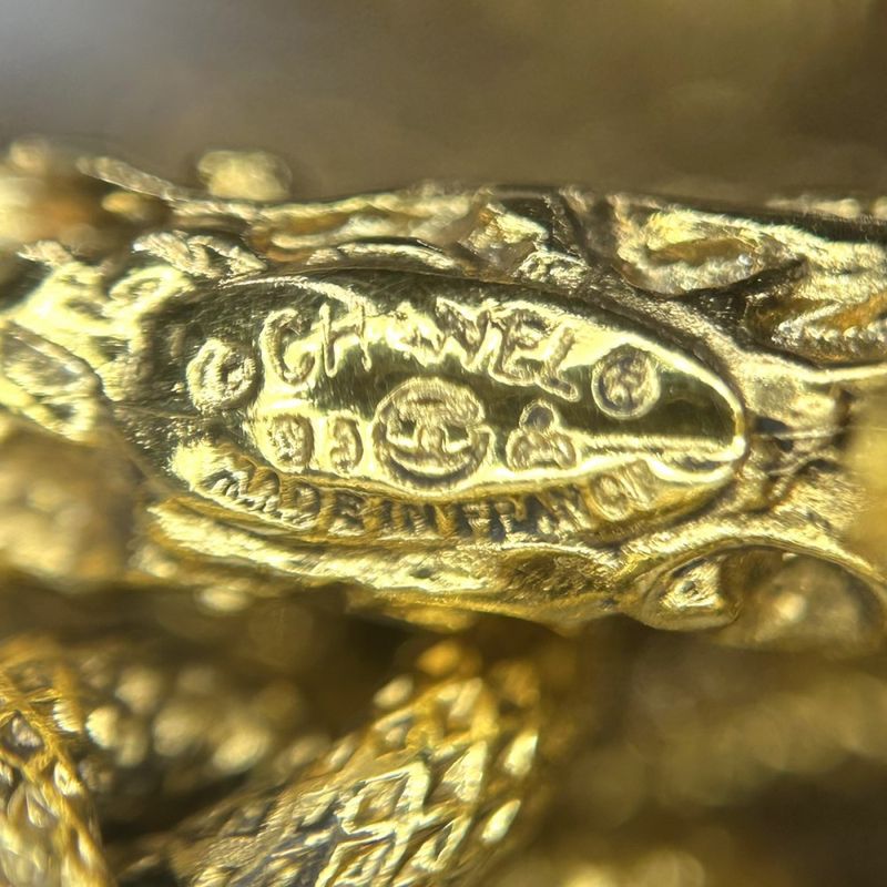 Chanel Necklace Ladies Coco Mark Long Necklace Magma Accessories Lava Vintage