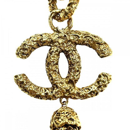 Chanel Necklace Ladies Coco Mark Long Necklace Magma Accessories Lava Vintage