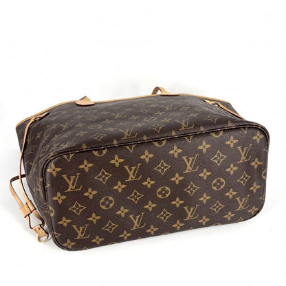 Louis Vuitton Tote Women's Neverfull MM Handbag Shoulder Brown Red Louis