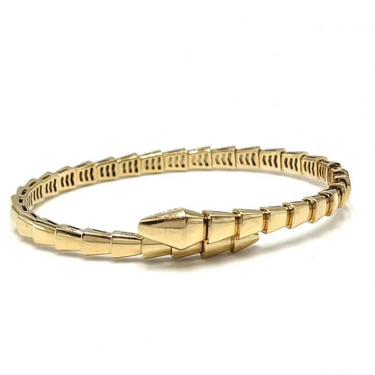 Bulgari Bangle Unisex Serpenti Viper Bracelet Accessories Jewelry 18k YG 750 M