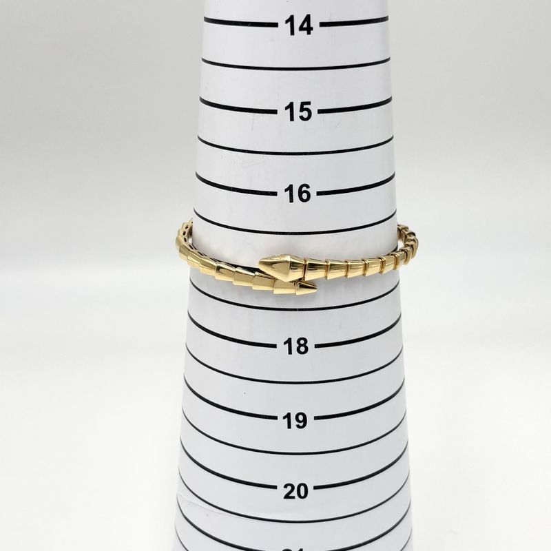 Bulgari Bangle Unisex Serpenti Viper Bracelet Accessories Jewelry 18k YG 750 M