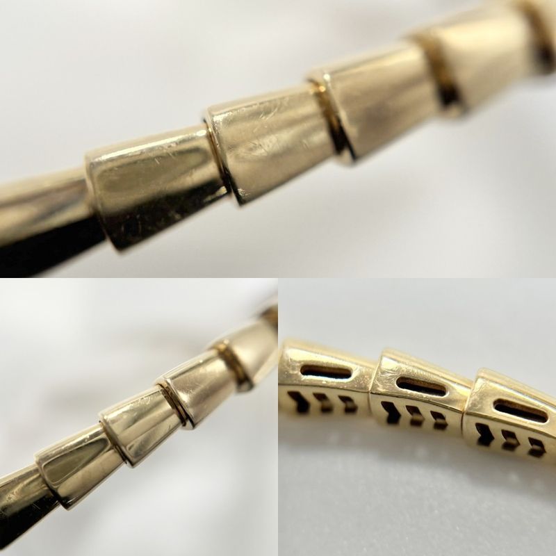 Bulgari Bangle Unisex Serpenti Viper Bracelet Accessories Jewelry 18k YG 750 M