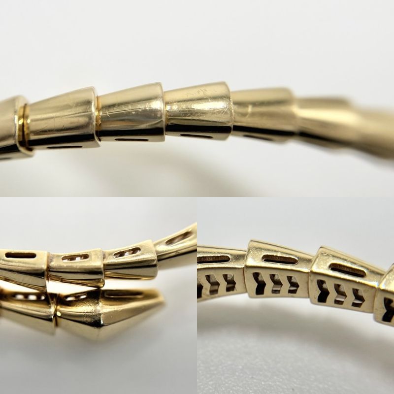 Bulgari Bangle Unisex Serpenti Viper Bracelet Accessories Jewelry 18k YG 750 M