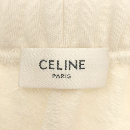 Celine Logo Embroidered Sweatshorts 2z063670q.01cb Ivory XL