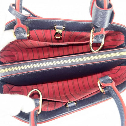 Louis Vuitton 2WAY Women's Montaigne BB Shoulder Bag Handbag Crossbody Navy