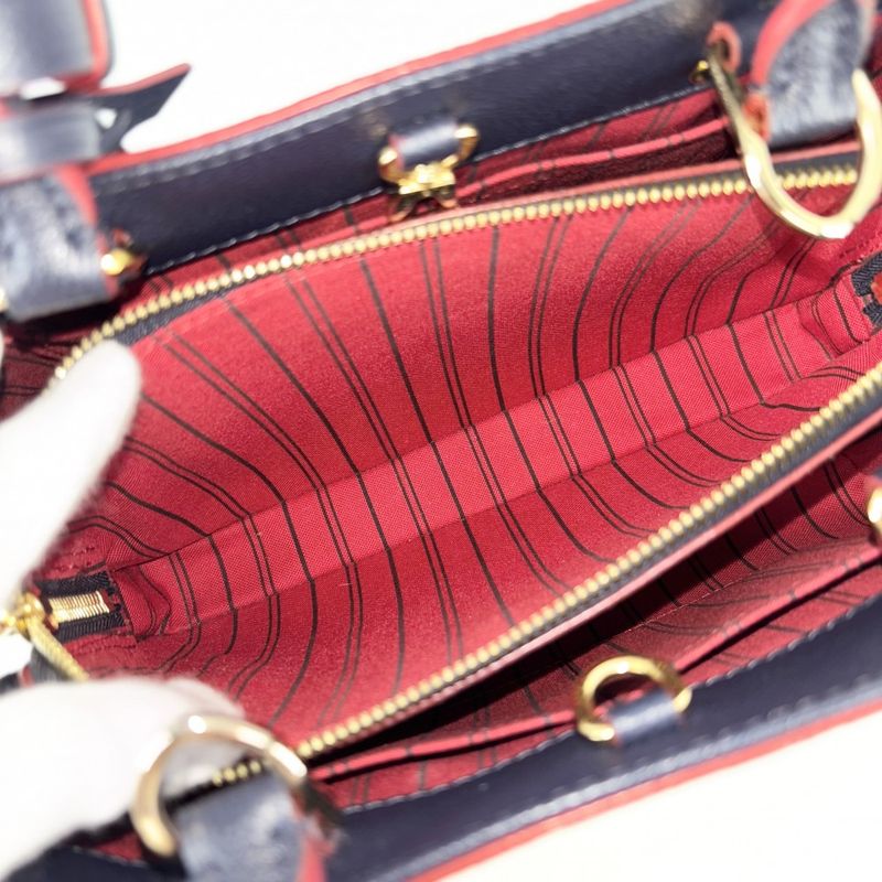 Louis Vuitton 2WAY Women's Montaigne BB Shoulder Bag Handbag Crossbody Navy