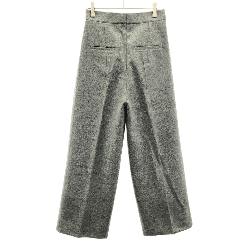 Celine by Phoebe Philo Celine Phoebe Philo 2-Tuck Melton Wool Wide Trouser