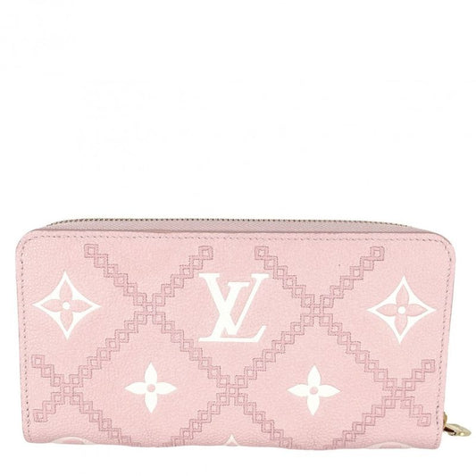 Louis Vuitton Long Wallet Women's Zippy Wallet Long Wallet Round Zipper Pink
