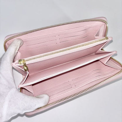Louis Vuitton Long Wallet Women's Zippy Wallet Long Wallet Round Zipper Pink
