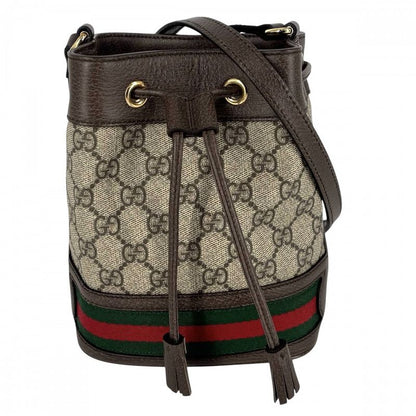 Gucci Shoulder Bag Women's Ophidia Mini Bucket Bag Shoulder Crossbody Sherry