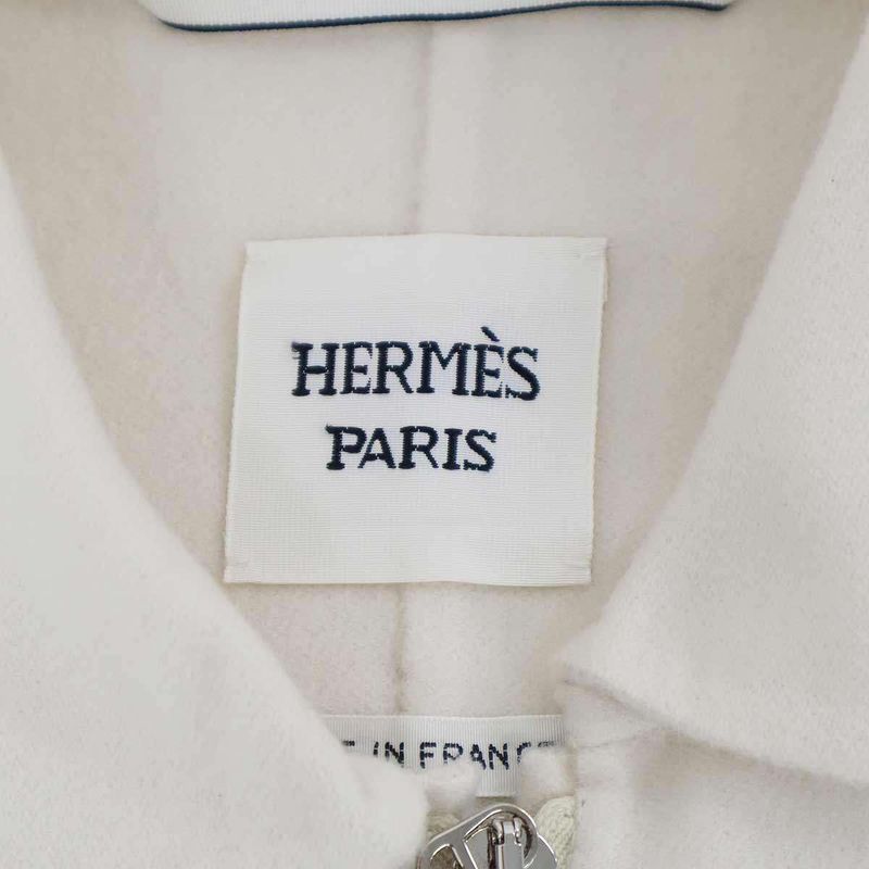 Hermes 23ss Chaine D'ancre Cashmere Jacket 3e0129da Ivory 40