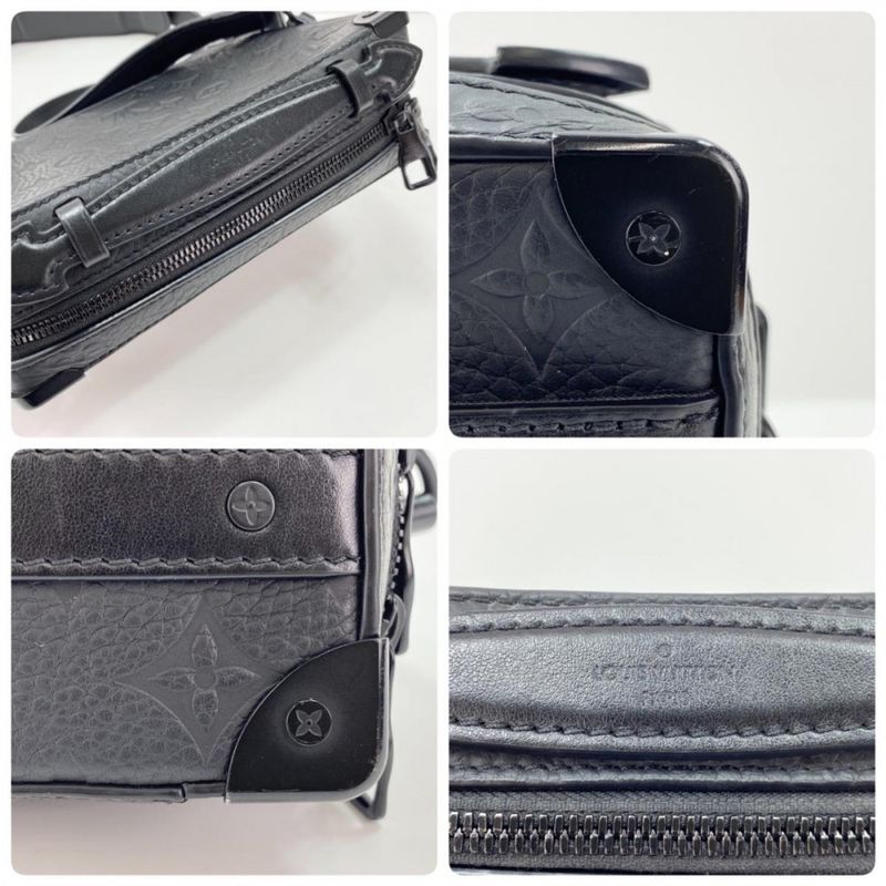 Louis Vuitton 2WAY Men's Monogram/taurillon Handle Soft Trunk Handbag Shoulder