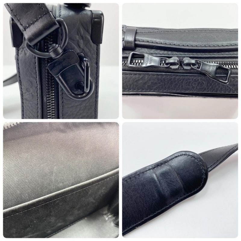 Louis Vuitton 2WAY Men's Monogram/taurillon Handle Soft Trunk Handbag Shoulder