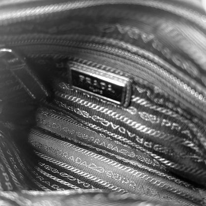Prada Shoulder Bag Unisex Triangle Logo Camera Bag Logo Jacquard Mini Bag