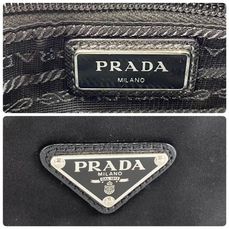 Prada Shoulder Bag Unisex Triangle Logo Camera Bag Logo Jacquard Mini Bag