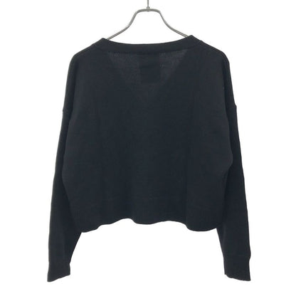 Celine 24ss Triomphe Grumet Cropped Cardigan Heritage Cashmere 2a87t2070 Black