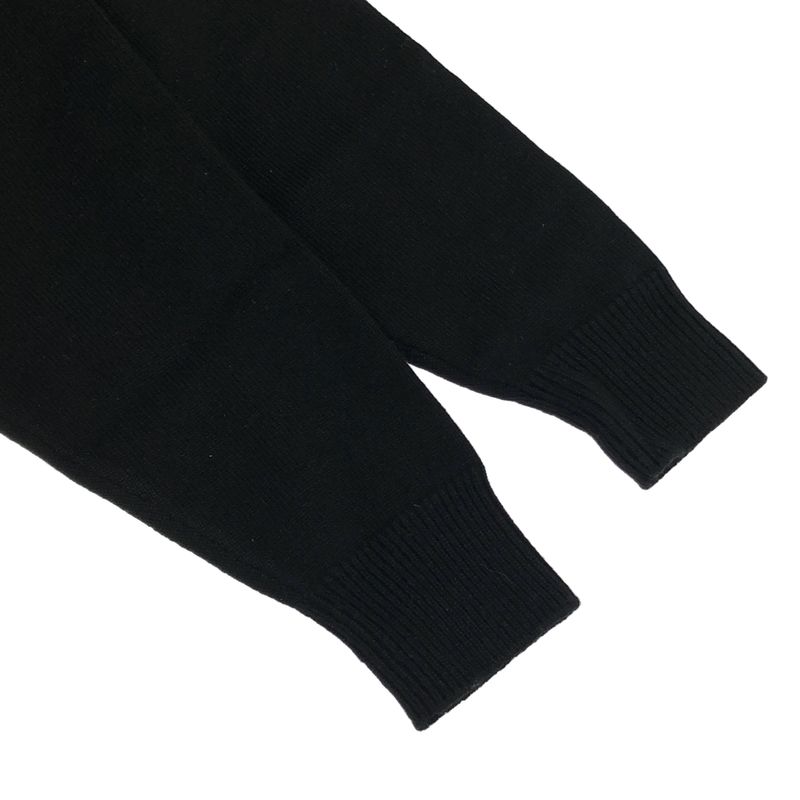 Celine 24ss Triomphe Grumet Cropped Cardigan Heritage Cashmere 2a87t2070 Black