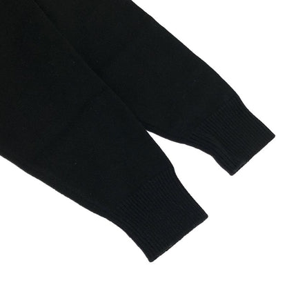 Celine 24ss Triomphe Grumet Cropped Cardigan Heritage Cashmere 2a87t2070 Black